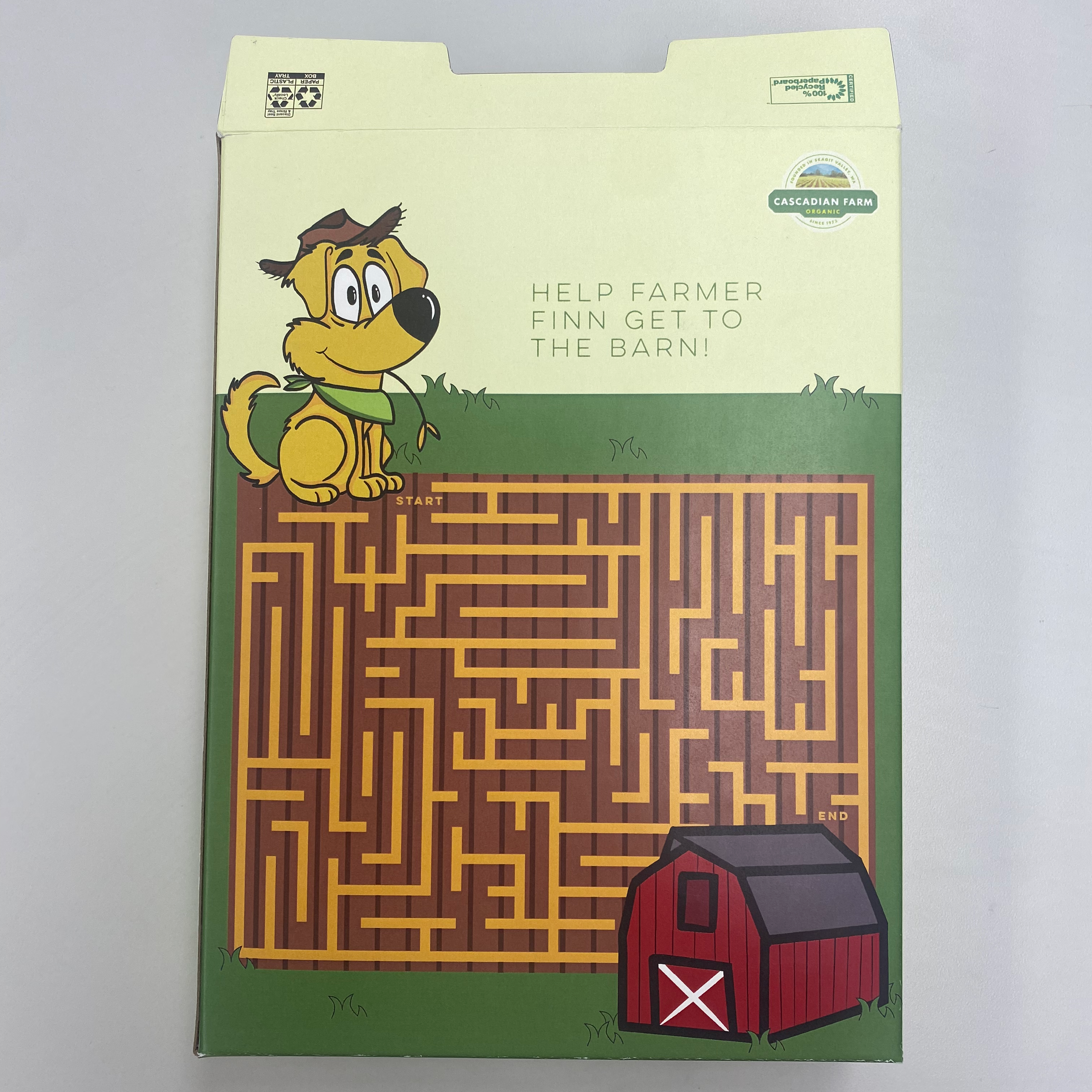 back of the redesigned cereal box