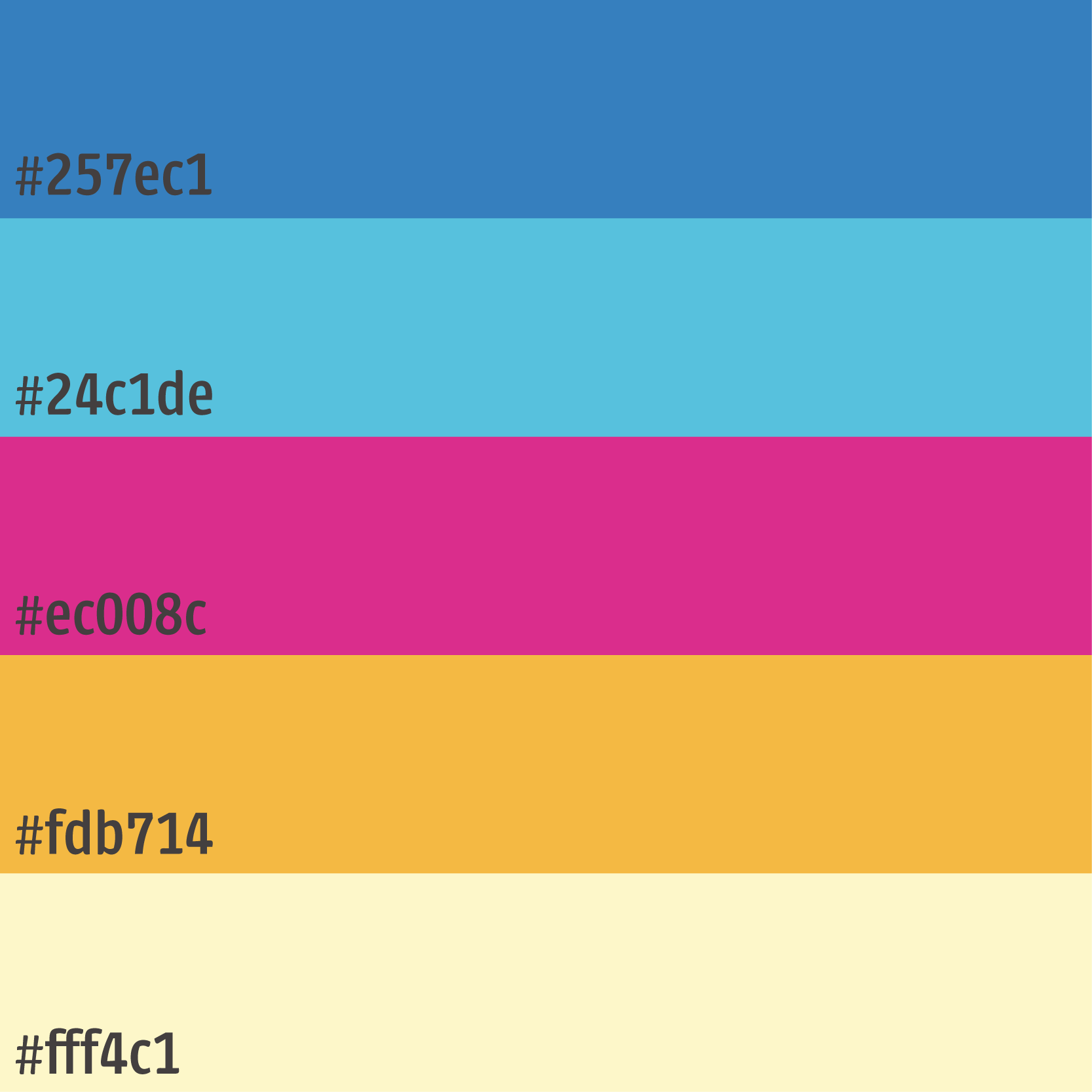 color pallete for project